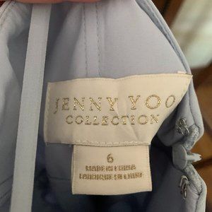 Jenny Yoo Whisper Blue Chiffon Bryce Bridesmaid Dess size 6